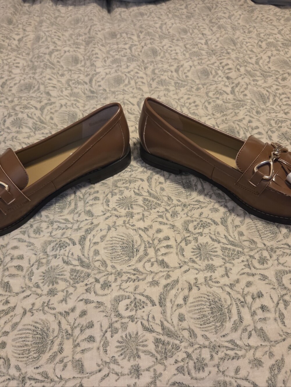 Talbots Brown Tassel Fringe Loafers - Picture 4 of 5